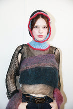 Load image into Gallery viewer, BABY BLUE, RASPBERRY &amp; BLACK PIERCING BALACLAVA
