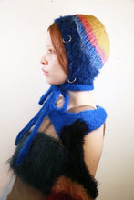 Load image into Gallery viewer, BLUE, YELLOW &amp; PINK PIERCING BONNET
