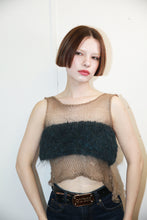 Load image into Gallery viewer, GREY DAYS COTTON &amp; MOHAIR NET TOP
