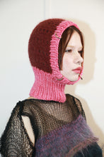 Load image into Gallery viewer, HOT PINK &amp; MAROON PIERCING BALACLAVA
