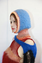 Load image into Gallery viewer, SKY BLUE AND ORANGE MELANGE PIERCING BALACLAVA
