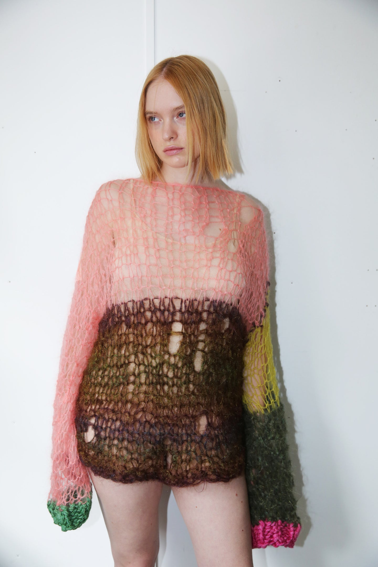 COLOURBLOCK GLITTER JUMPER (CAN BE WORN TWO WAYS)