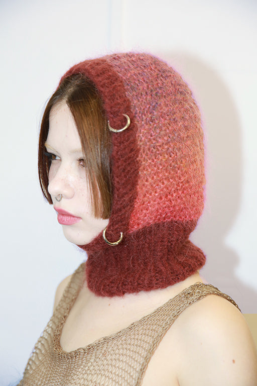 MAROON & CORAL SUNSET BALACLAVA