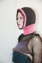 Load image into Gallery viewer, HOT PINK &amp; DEEP CHARCOAL PIERCING BALACLAVA
