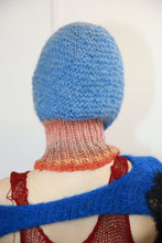 Load image into Gallery viewer, SKY BLUE AND ORANGE MELANGE PIERCING BALACLAVA
