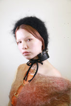 Load image into Gallery viewer, BLACK LEATHER PIERCING BONNET
