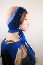 Load image into Gallery viewer, BLUE, YELLOW &amp; PINK PIERCING BONNET
