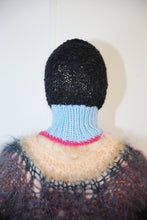 Load image into Gallery viewer, BABY BLUE, RASPBERRY &amp; BLACK PIERCING BALACLAVA
