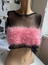 Load image into Gallery viewer, PINK WITS COTTON &amp; MOHAIR NET TOP
