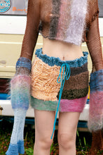 Load image into Gallery viewer, MULTICOLOUR PATCHWORK COTTON SKIRT
