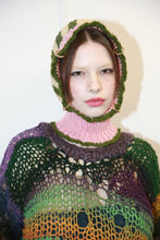 Load image into Gallery viewer, BABY PINK, FOREST GREEN &amp; POWDER YELLOW PIERCING BALACLAVA
