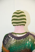 Load image into Gallery viewer, BABY PINK, FOREST GREEN &amp; POWDER YELLOW PIERCING BALACLAVA
