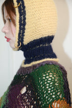 Load image into Gallery viewer, NAVY AND BUTTERSCOTCH YELLOW PIERCING BALACLAVA
