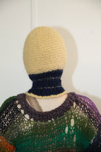 Load image into Gallery viewer, NAVY AND BUTTERSCOTCH YELLOW PIERCING BALACLAVA
