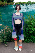 Load image into Gallery viewer, COBALT DREAMS COTTON &amp; MOHAIR NET TOP
