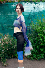 Load image into Gallery viewer, COBALT DREAMS COTTON &amp; MOHAIR NET TOP
